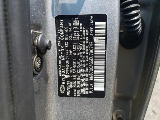 2014 Hyundai Tucson Gls VIN: KM8JUCAG6EU798747 Lot: 58958474