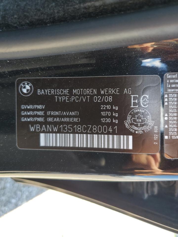 WBANW13518CZ80041 2008 BMW 535 I