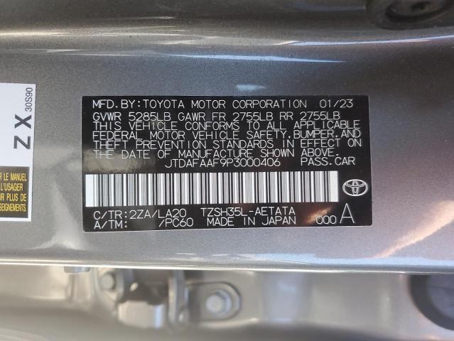 2023 TOYOTA CROWN PLAT - JTDAFAAF9P3000406