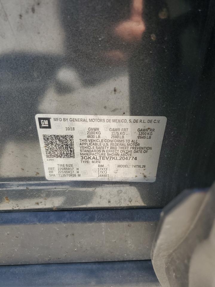 3GKALTEV7KL204774 2019 GMC Terrain Sle