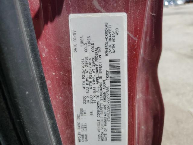 1997 Toyota Tacoma Xtracab VIN: 4TAVL52N5VZ272786 Lot: 59890924