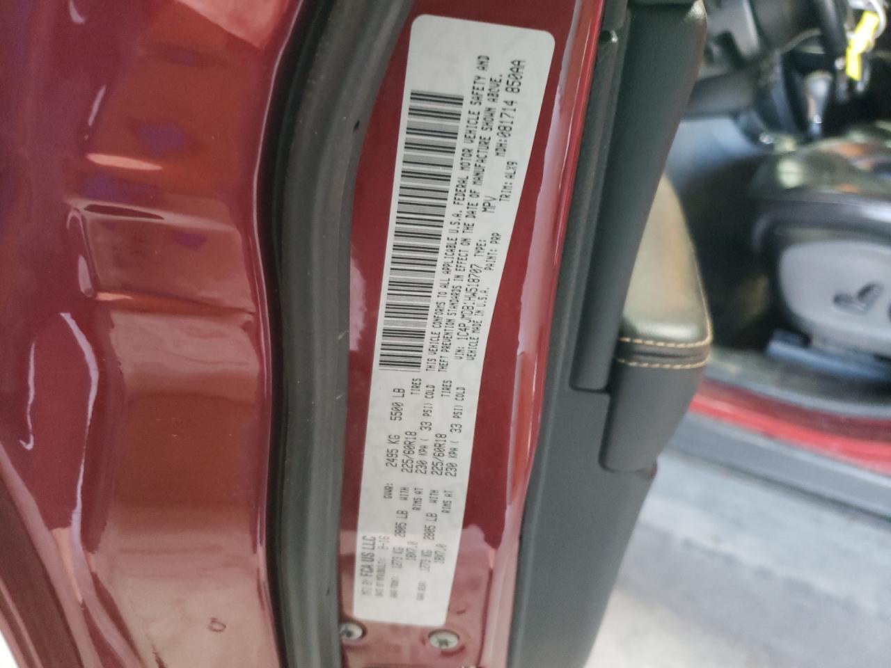 1C4PJMDB1HW518707 2017 Jeep Cherokee Limited