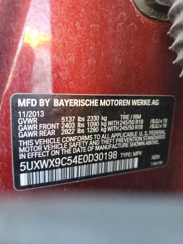 VIN 5UXWX9C54E0D30198 2014 BMW X3, Xdrive28I no.13