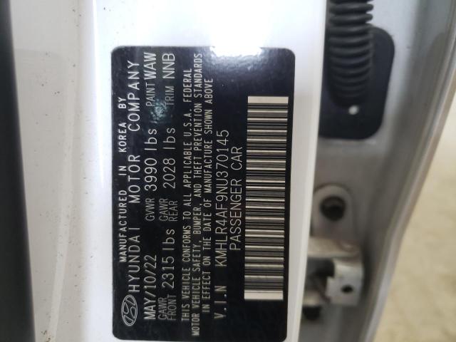 2022 Hyundai Elantra N Line VIN: KMHLR4AF9NU370145 Lot: 57353644