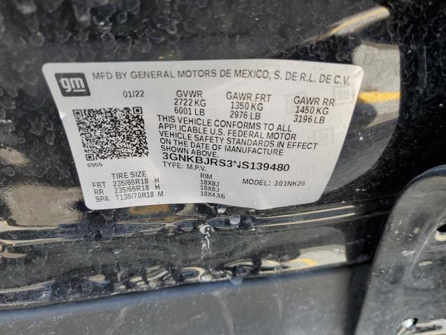 2022 CHEVROLET BLAZER 3LT - 3GNKBJRS3NS139480