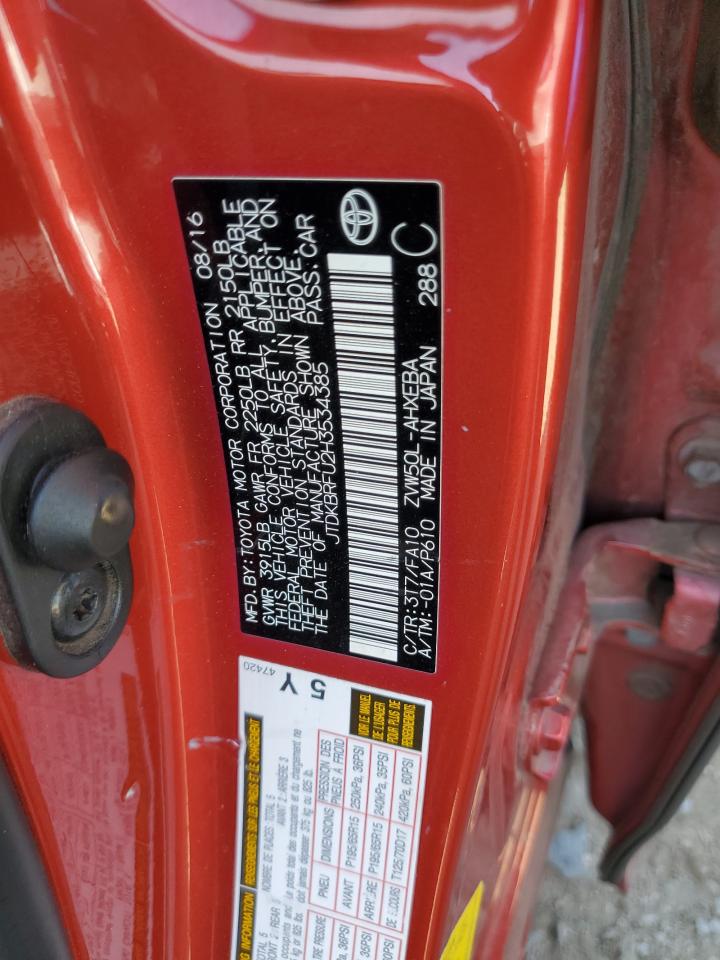 JTDKBRFU2H3534385 2017 Toyota Prius