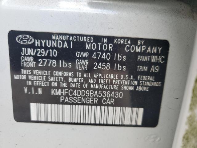 2011 Hyundai Azera Gls VIN: KMHFC4DD9BA536430 Lot: 58143664