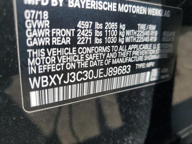 VIN WBXYJ3C30JEJ89683 2018 BMW X2, Sdrive28I no.12