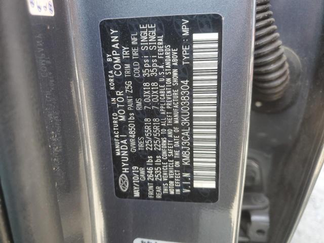 2019 Hyundai Tucson Limited VIN: KM8J3CAL3KU038304 Lot: 58028834