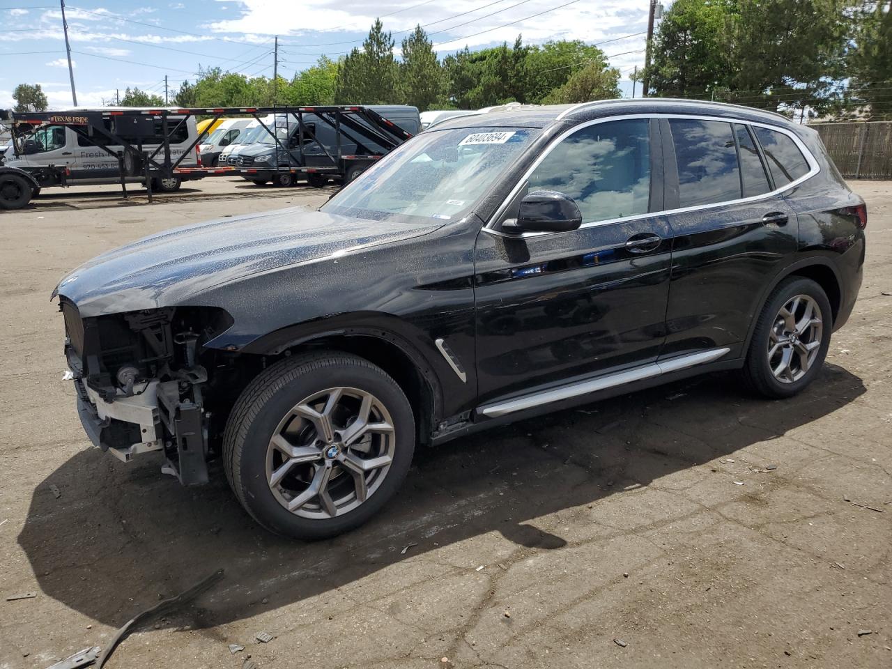 2022 BMW X3 xDrive30I vin: 5UX53DP06N9J89409