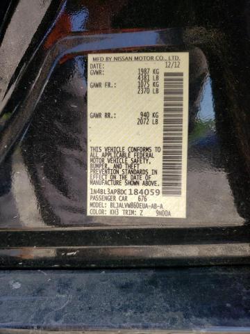 1N4BL3AP8DC184059 2013 Nissan Altima 3.5S