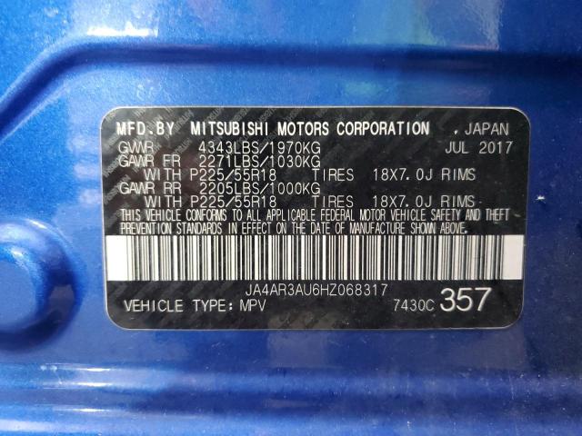 2017 Mitsubishi Outlander Sport Es VIN: JA4AR3AU6HZ068317 Lot: 60239384