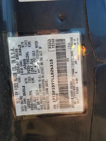 1990 Ford F150 VIN: 1FTDF15Y7LLB26315 Lot: 59802884