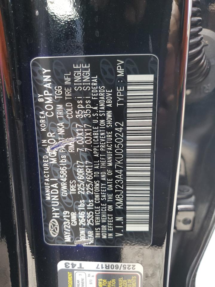 KM8J23A47KU050242 2019 Hyundai Tucson Se