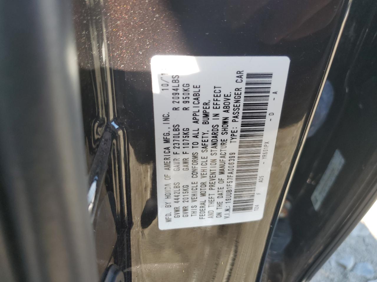 19UUB1F57FA006399 2015 Acura Tlx Tech
