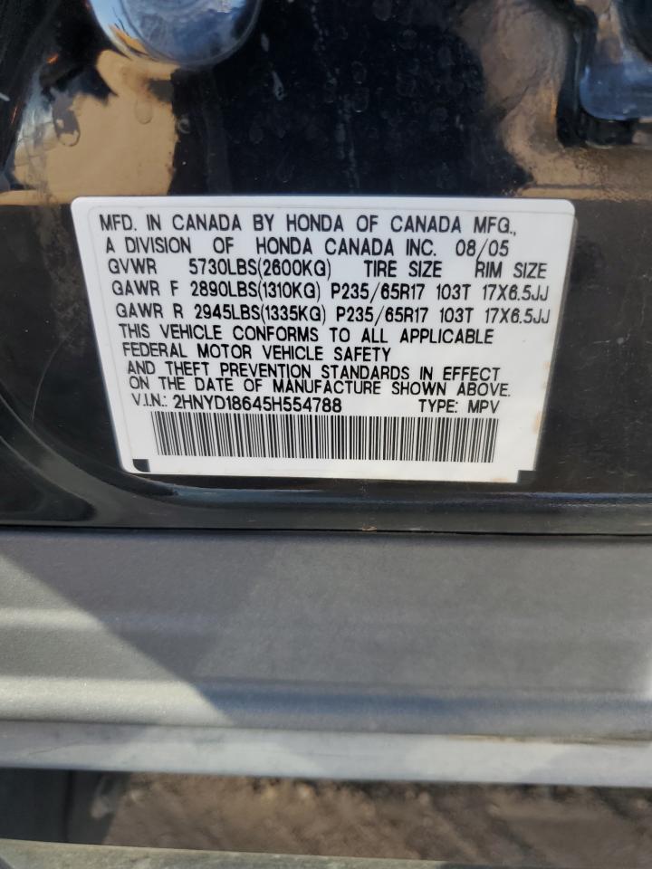 2HNYD18645H554788 2005 Acura Mdx Touring