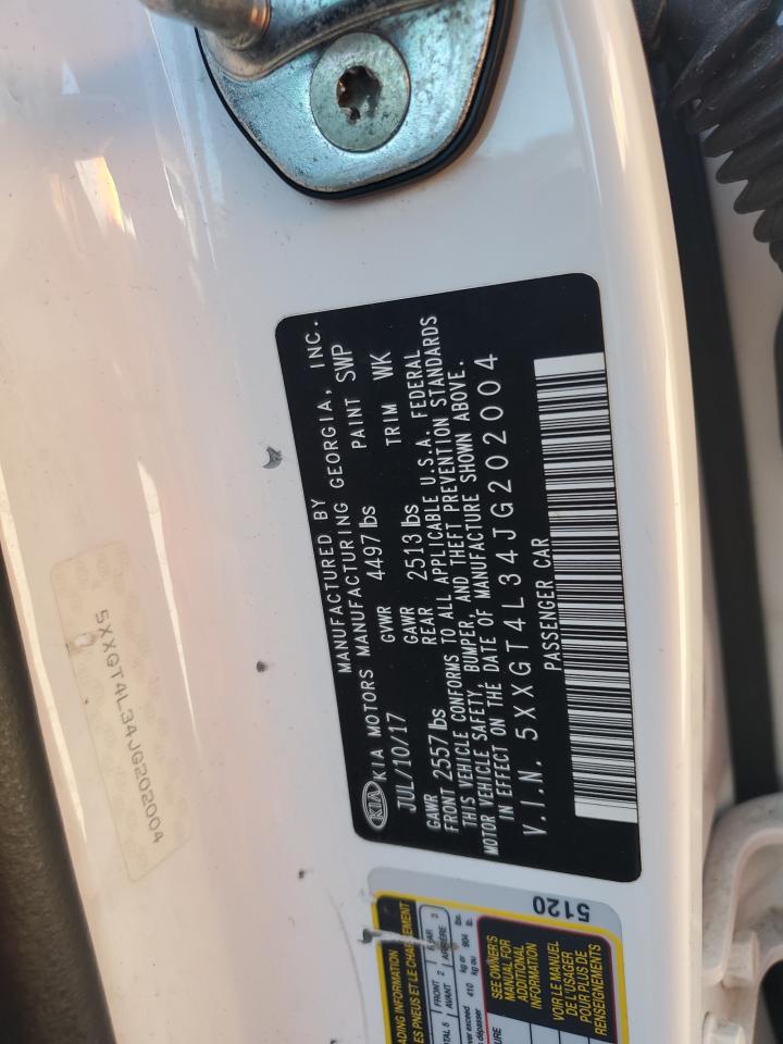 5XXGT4L34JG202004 2018 Kia Optima Lx