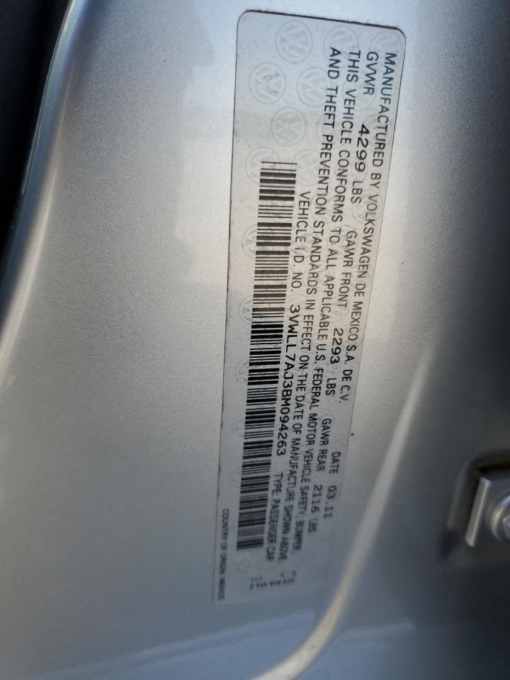 3VWLL7AJ3BM094263 2011 Volkswagen Jetta Tdi