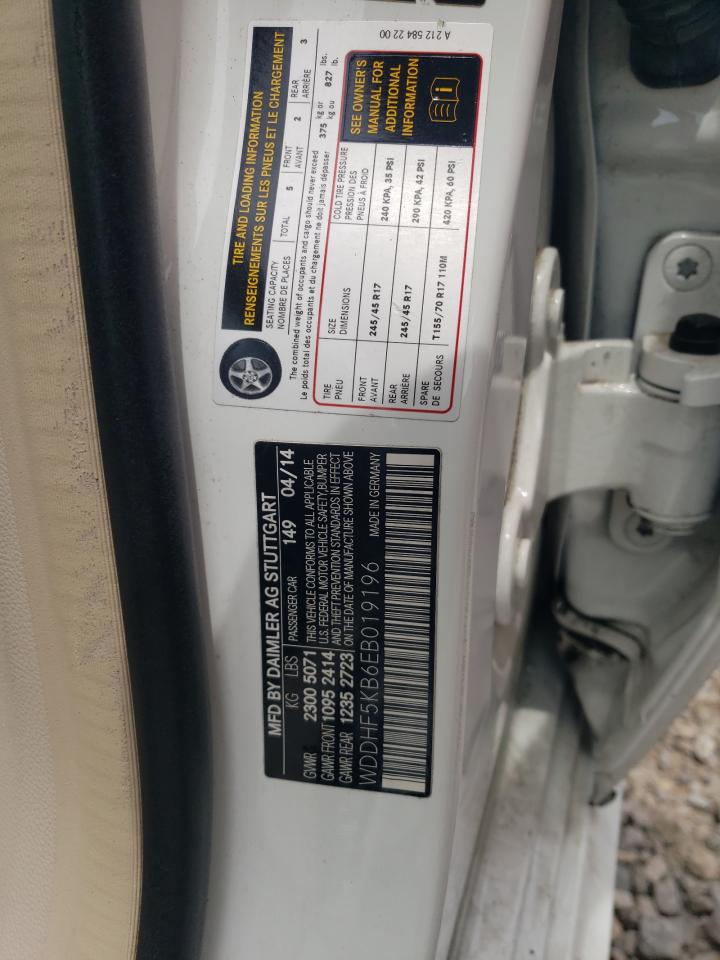 WDDHF5KB6EB019196 2014 Mercedes-Benz E 350