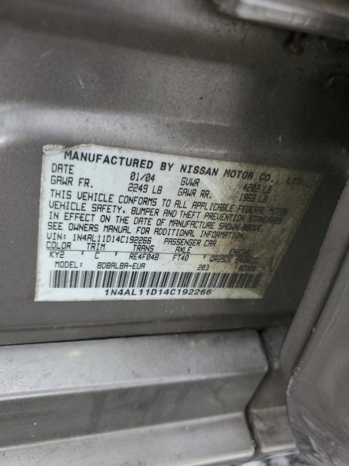 1N4AL11D14C192266 2004 Nissan Altima Base