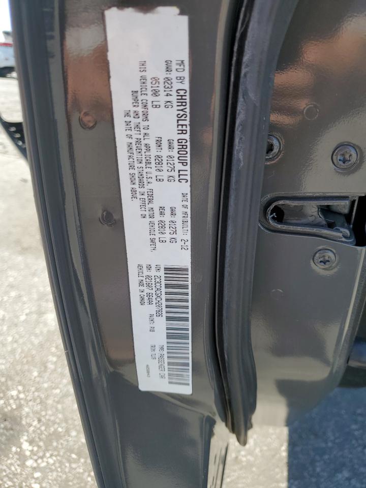 2C3CCACGXCH207826 2012 Chrysler 300 Limited