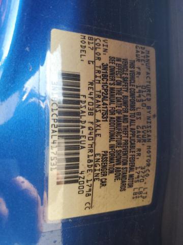 2010 Nissan Versa S VIN: 3N1BC1CP2AL417531 Lot: 56941664