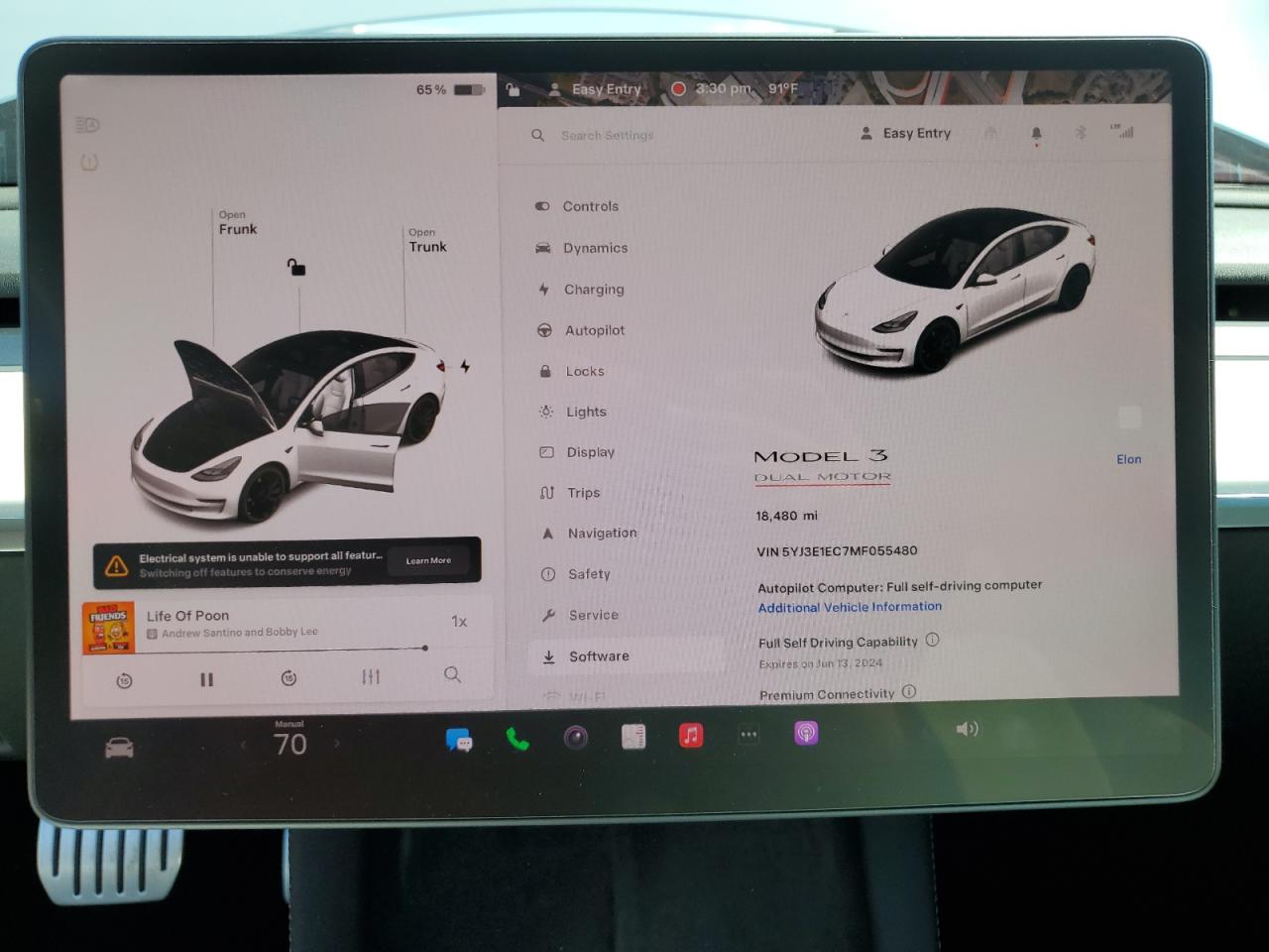 5YJ3E1EC7MF055480 2021 Tesla Model 3