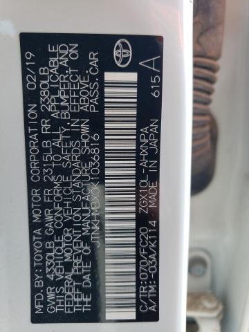 2019 Toyota C-Hr Xle VIN: JTNKHMBX0K1036816 Lot: 61383964