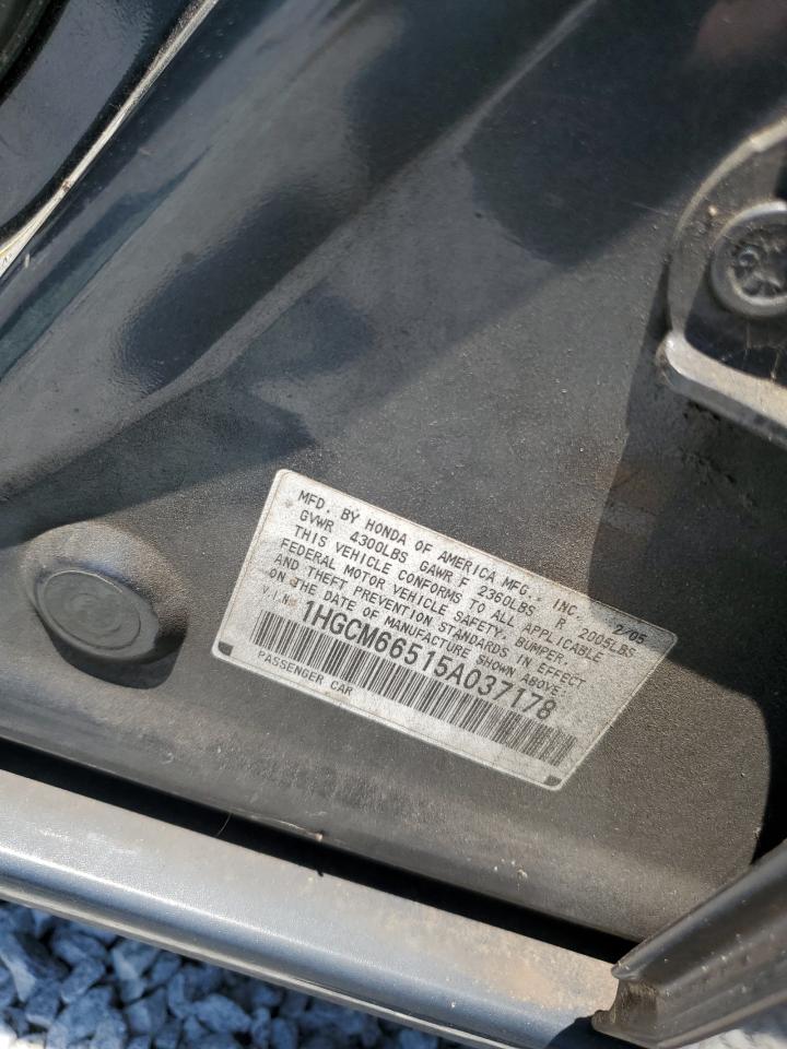 1HGCM66515A037178 2005 Honda Accord Ex