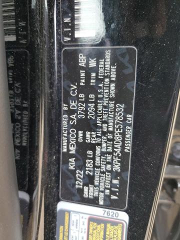 2023 Kia Forte Gt Line VIN: 3KPF54AD8PE578532 Lot: 57683964