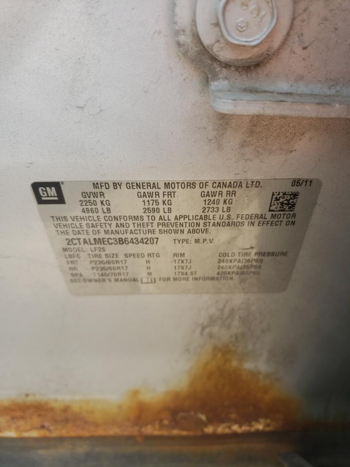 2CTALMEC3B6434207 2011 GMC Terrain Sle