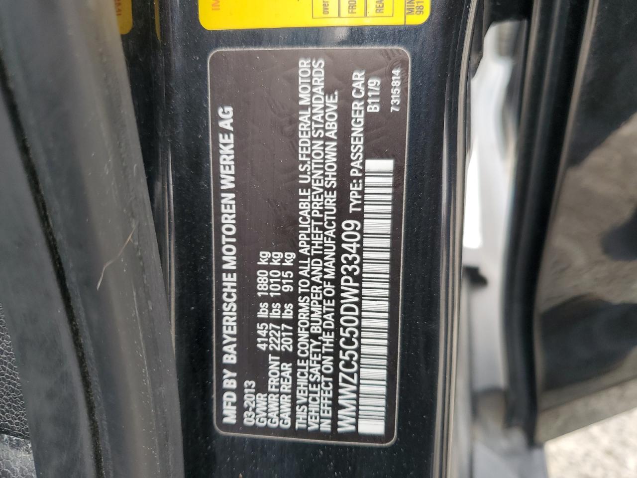 WMWZC5C50DWP33409 2013 Mini Cooper S Countryman