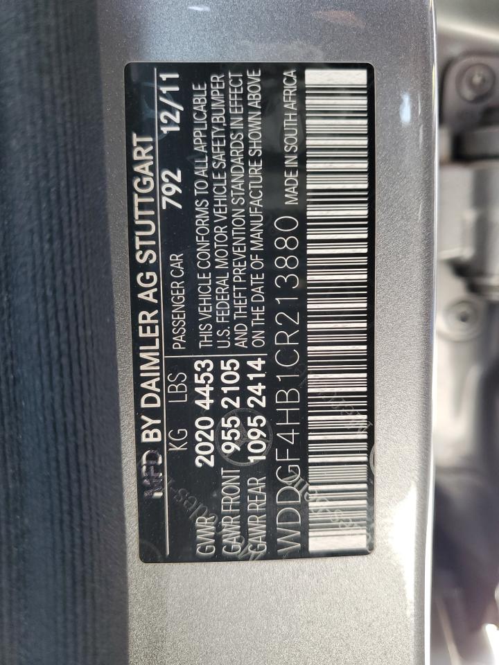 WDDGF4HB1CR213880 2012 Mercedes-Benz C 250