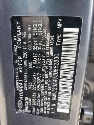 2018 Hyundai Tucson Sel VIN: KM8J33A41JU682830 Lot: 58743654