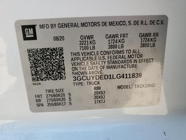 3GCUYDED1LG411839 Chevrolet All Models SILVERADO 12