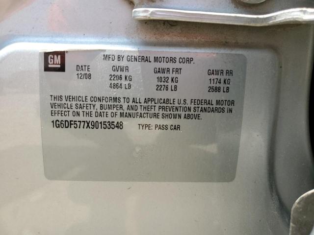 2009 Cadillac Cts VIN: 1G6DF577X90153548 Lot: 57347504