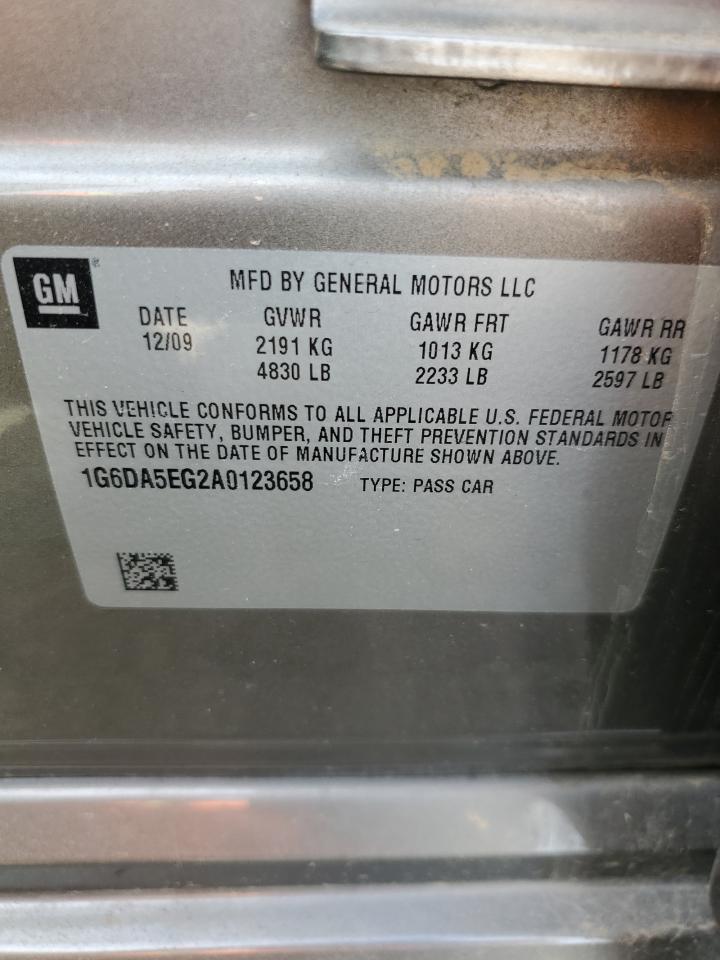 1G6DA5EG2A0123658 2010 Cadillac Cts