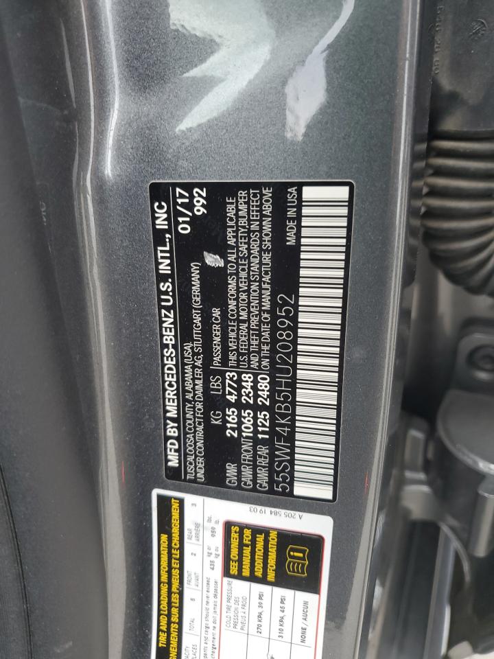 55SWF4KB5HU208952 2017 Mercedes-Benz C 300 4Matic