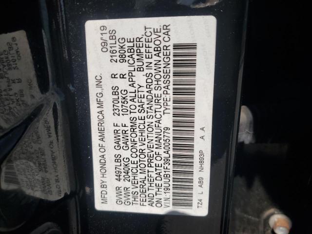 2020 Acura Tlx VIN: 19UUB1F39LA005779 Lot: 57381104