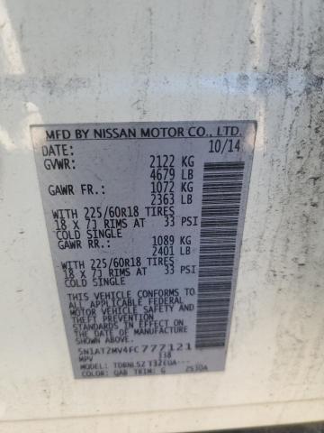 2015 NISSAN ROGUE S - 5N1AT2MV4FC777121