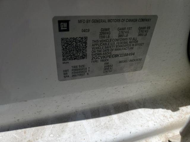 2019 CHEVROLET SILVERADO - 2GCVKPEC8K1188494