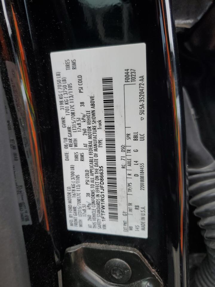 1FTFW1RG1JFD86635 2018 Ford F150 Raptor