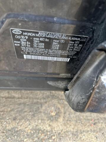 2020 Hyundai Santa Fe Limited VIN: 5N1US5CAD6LH19576 Lot: 45314104