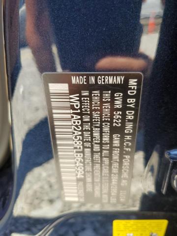 2015 Porsche Macan S VIN: WP1AB2A58FLB64994 Lot: 60501404