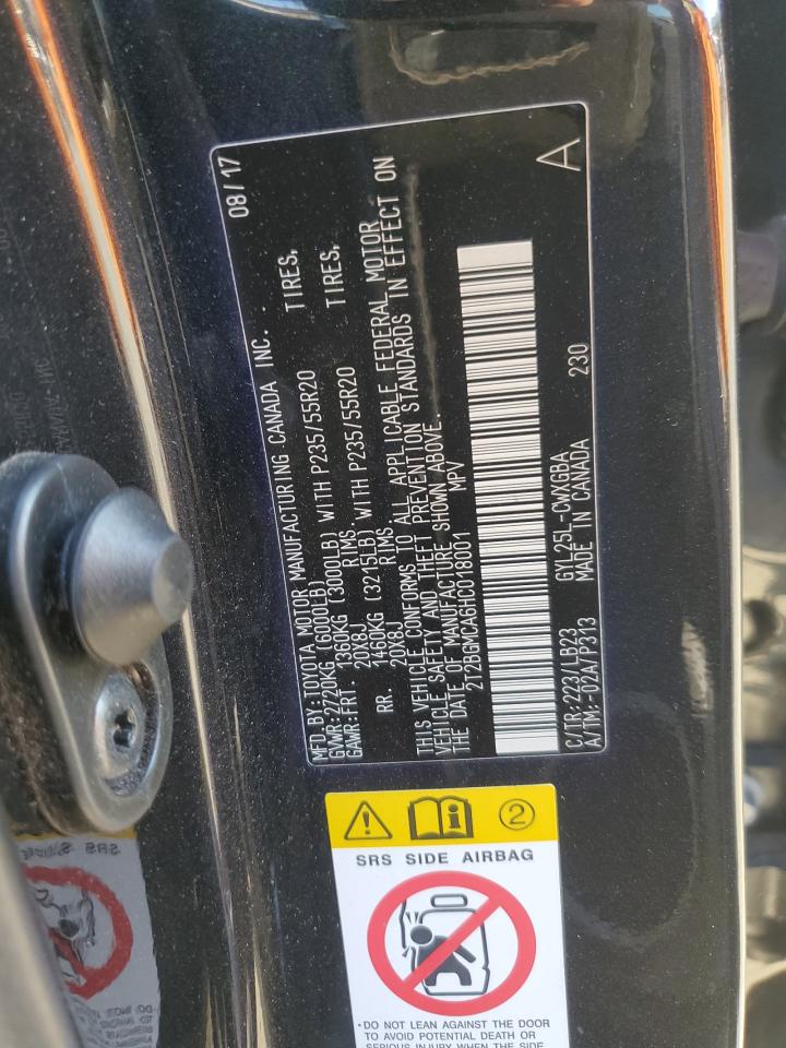 2T2BGMCA6HC018001 2017 Lexus Rx 450H Base