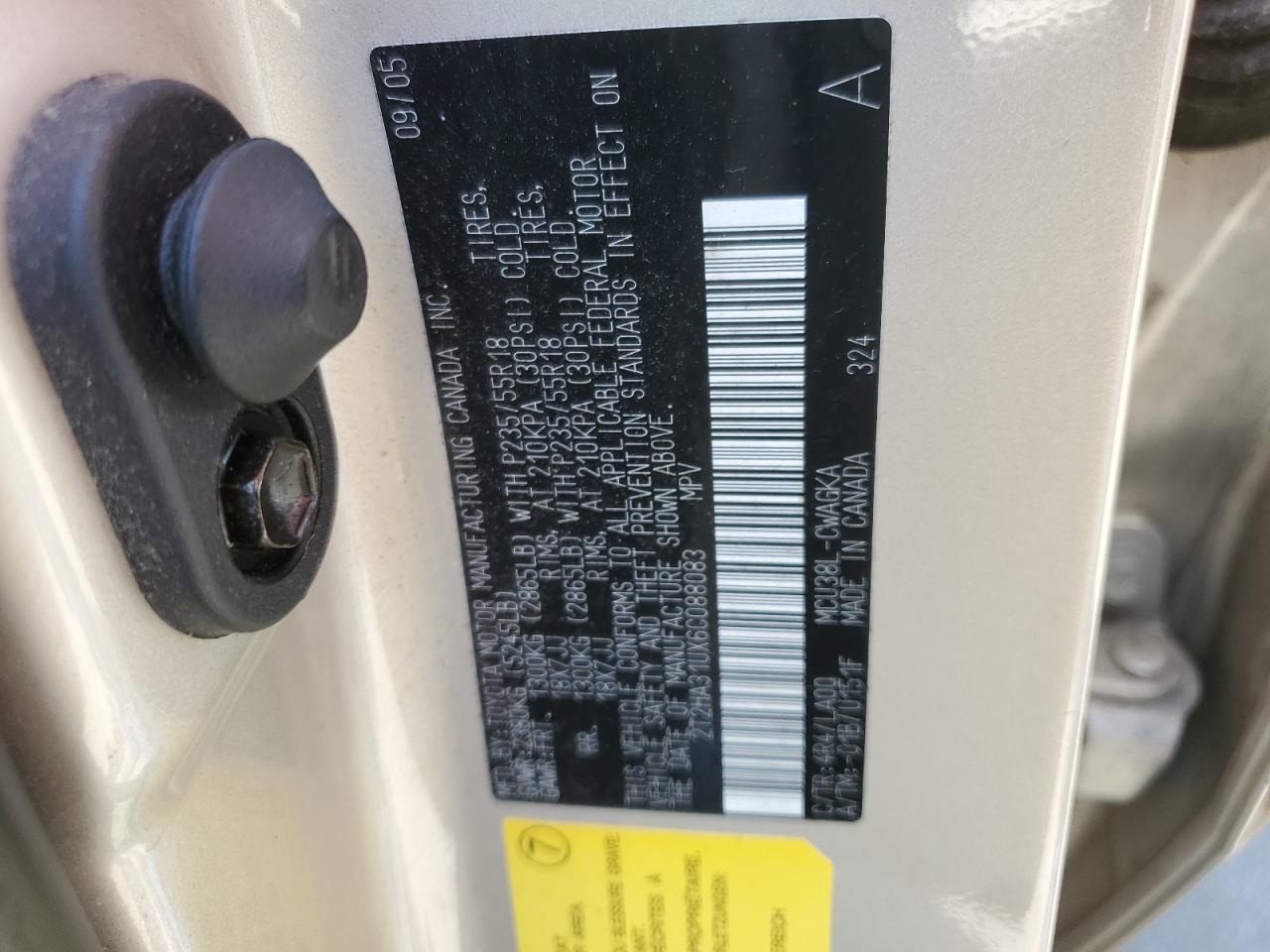 2T2HA31UX6C088083 2006 Lexus Rx 330