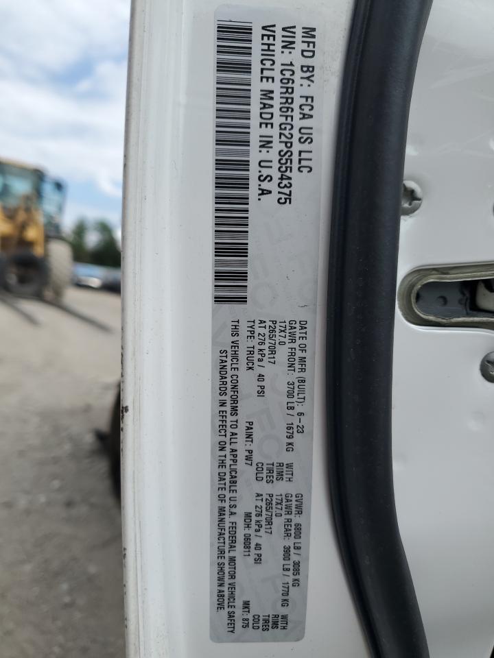 1C6RR6FG2PS554375 2023 Ram 1500 Classic Tradesman