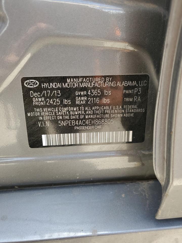 5NPEB4AC4EH868805 2014 Hyundai Sonata Gls