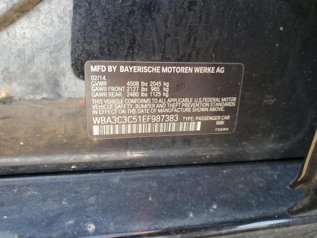 2014 BMW 320 I xDrive VIN: WBA3C3C51EF987383 Lot: 58834584