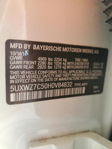 2017 BMW X3 - 5UXWZ7C50H0V84832